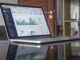 Laptop showing a business analytics dashboard